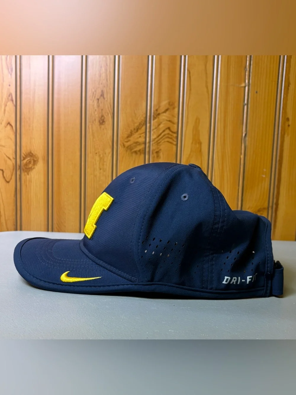 Nike Navy Cap with Yellow 'M' Patch